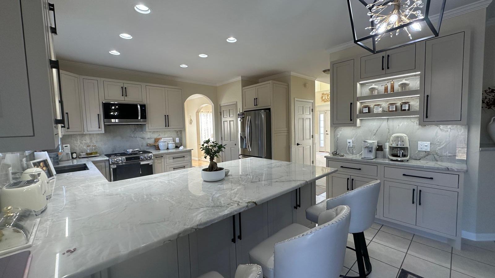 Custom kitchen by AT Cabinetry in Franklin, WI