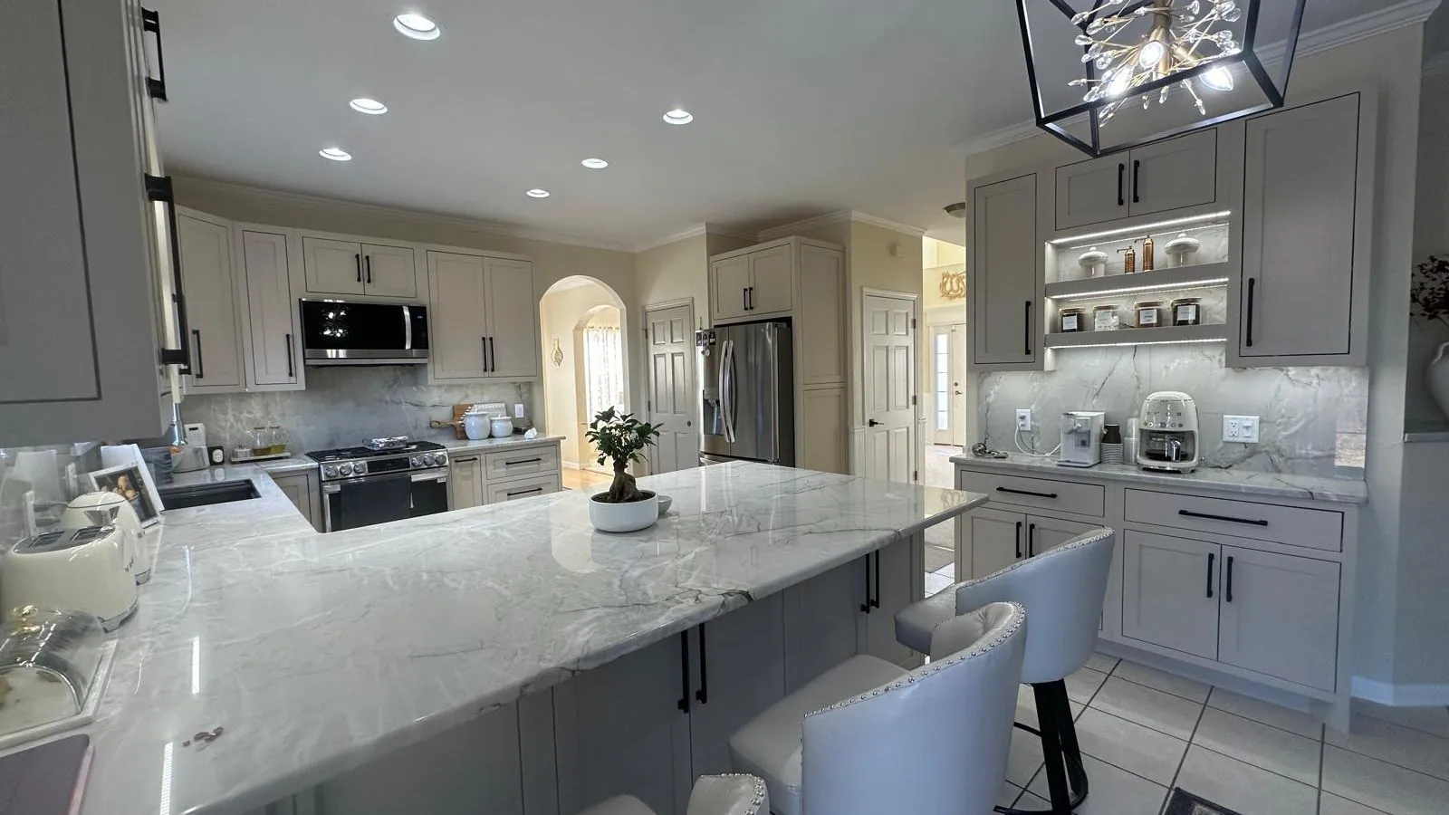 Custom kitchen by AT Cabinetry in Franklin, WI